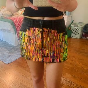 Sequined Mini Skirt